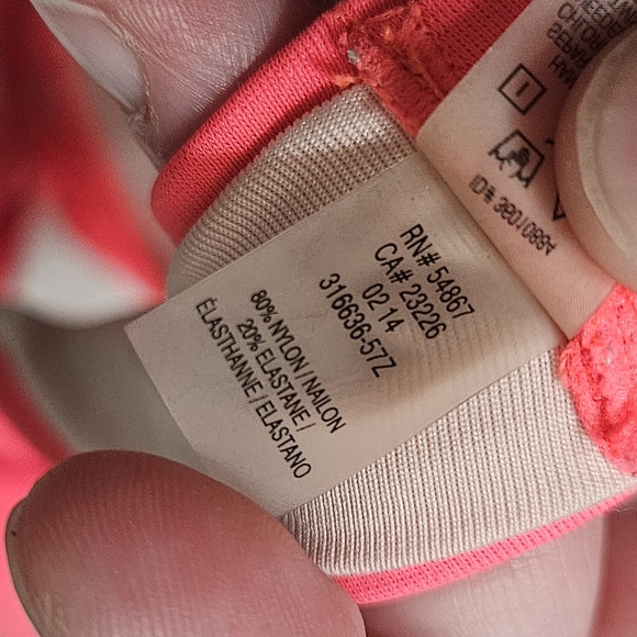 Victoria Secret Swim Lined Bikini Top Hot Pink Tie Neck! - Picture 6 of 8